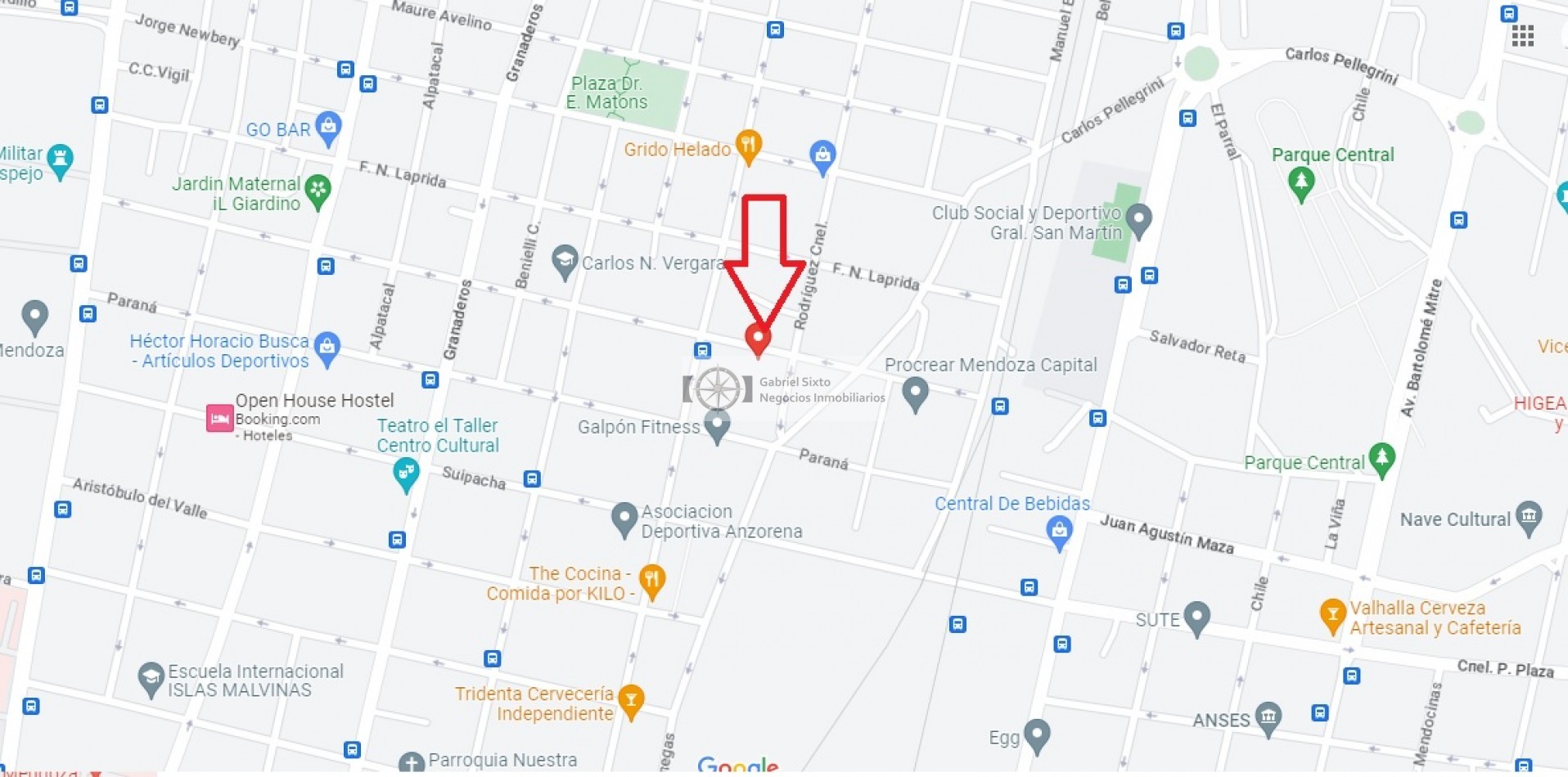 VENTA LOTE 400 M2 calle MOLDES CIUDAD (6TA SECC) 9 MTS FRENTE X 44.7 DE FONDO.