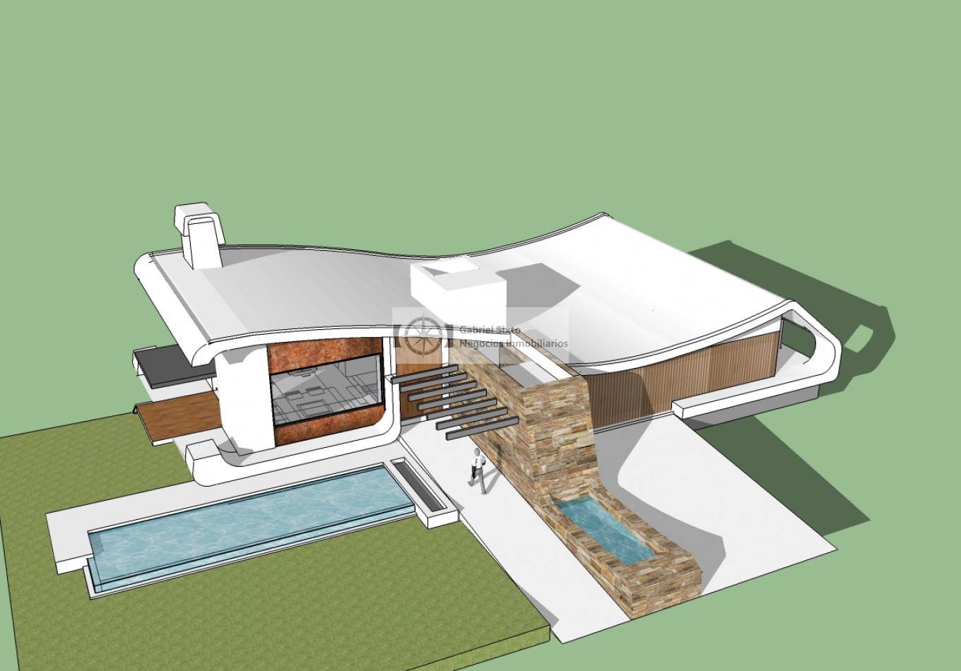 VENTA CHALET IMPONENTE EN EL SAUCE GUAYMALLEN, OBRA ARQUITECTONICA