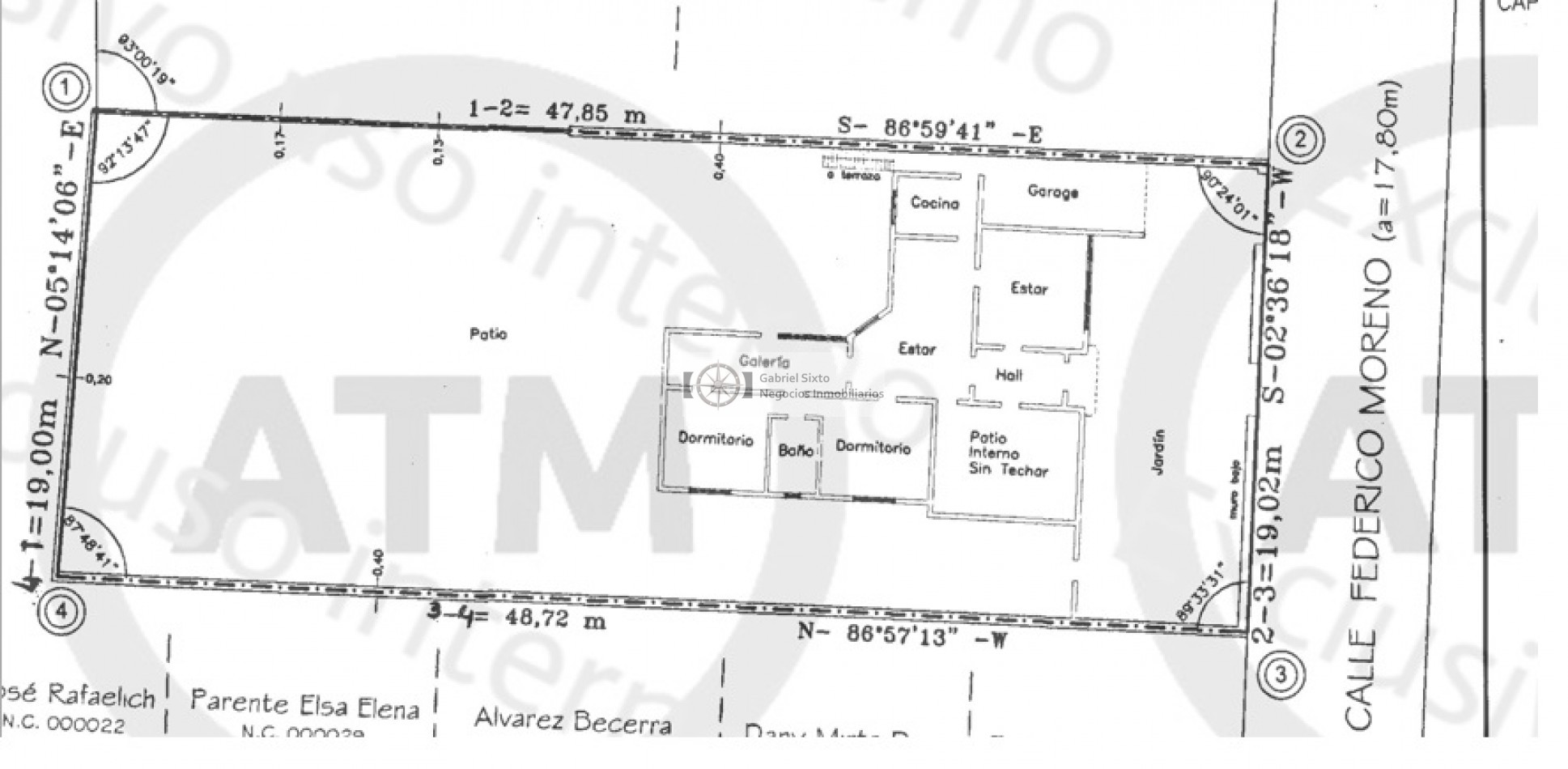 VENTA PROPIEDAD COMO LOTE, J F MORENO CIUDAD, CASI CNEL DIAZ 