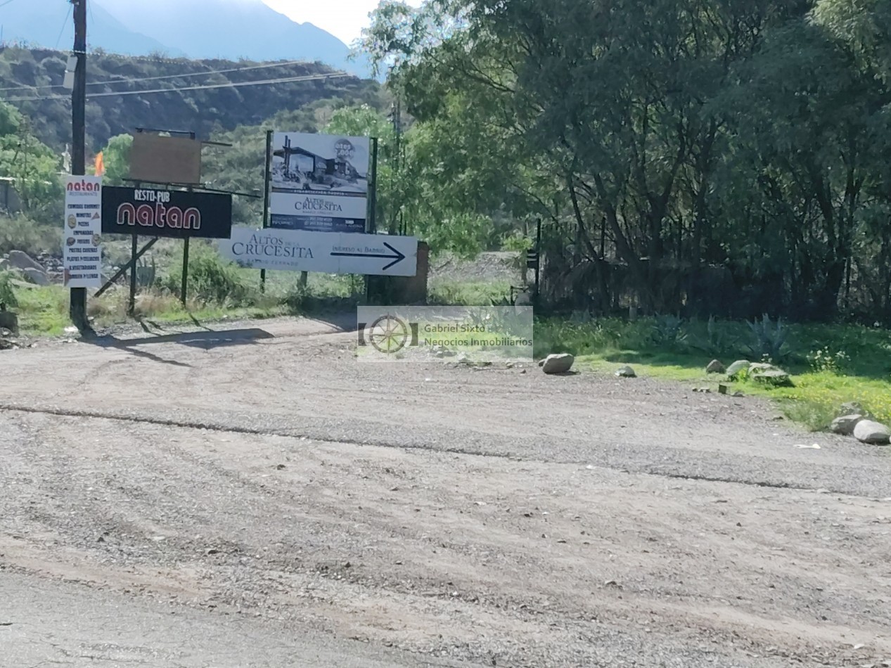 VENTA LOTE ALTOS DE LA CRUCESITA, HERMOSA VISTA, CON PROYECTO DE QUINCHO DISPONIBLIDAD INMEDIATA!!!