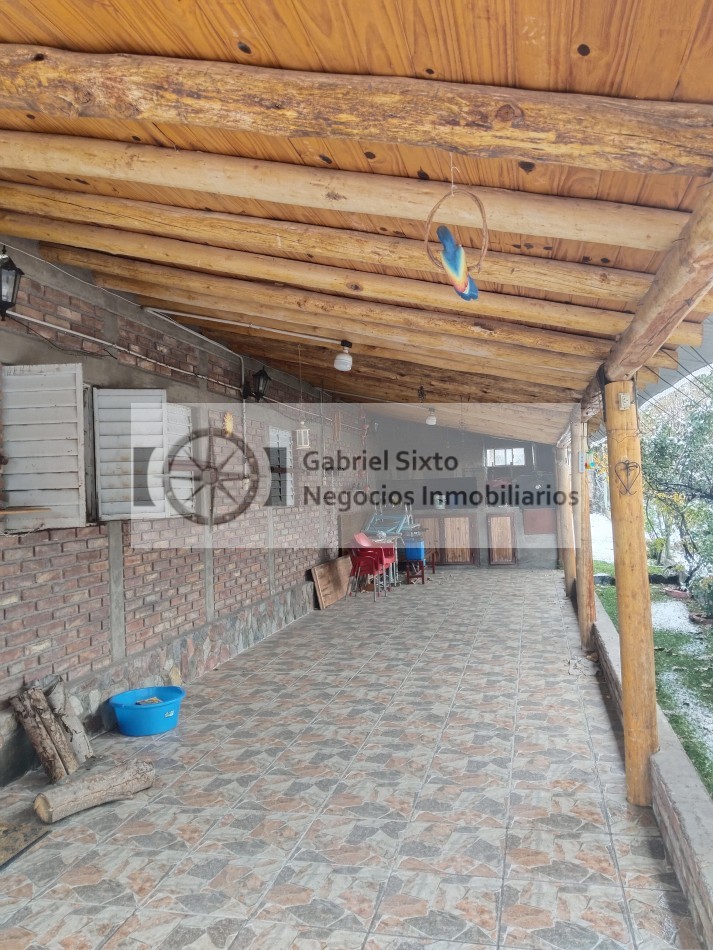 VENTA CABAÑA TODA DE MATERIAL (13 AÑOS ANTIGUEDAD) EL SALTO POTRERILLOS. AMOBLADA 