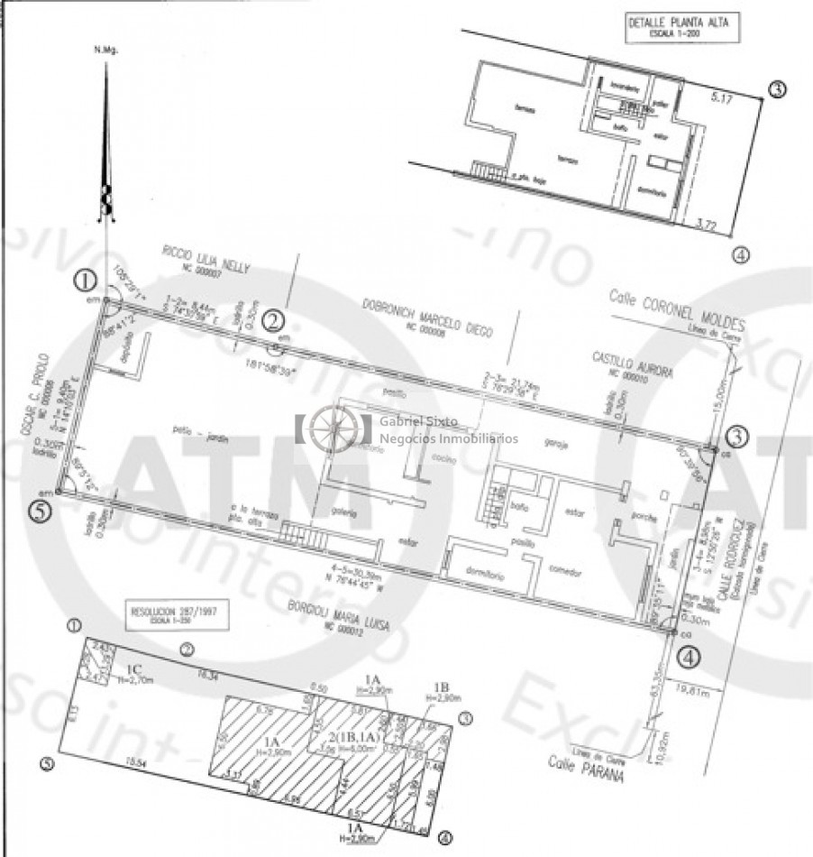 ALQUILER CASA AMPLIA 6ta secc. RODRIGUEZ casi esq, MOLDES 3 dorm 2 bñ cochera 